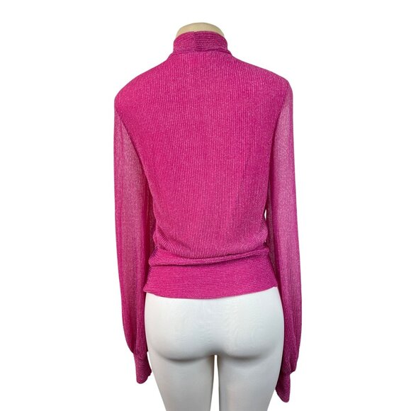 Kristinit Women's Fuchsia Blouse Sz M - Picture 3 of 9